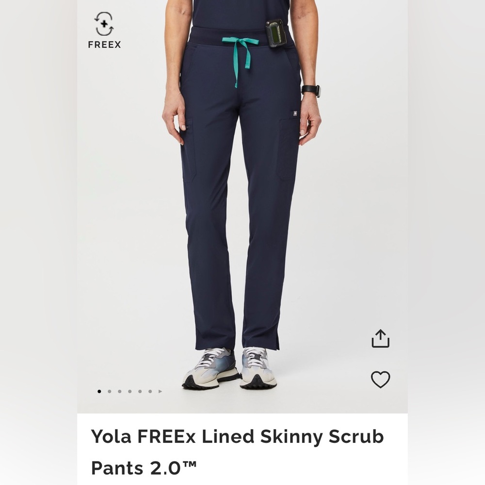 Figs Yola FREEx Lined Skinny Scrub
Pants 2.0 Size Small